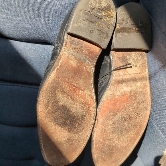 Florsheim Black Leather Brogue Oxfords - Picture 6 of 7